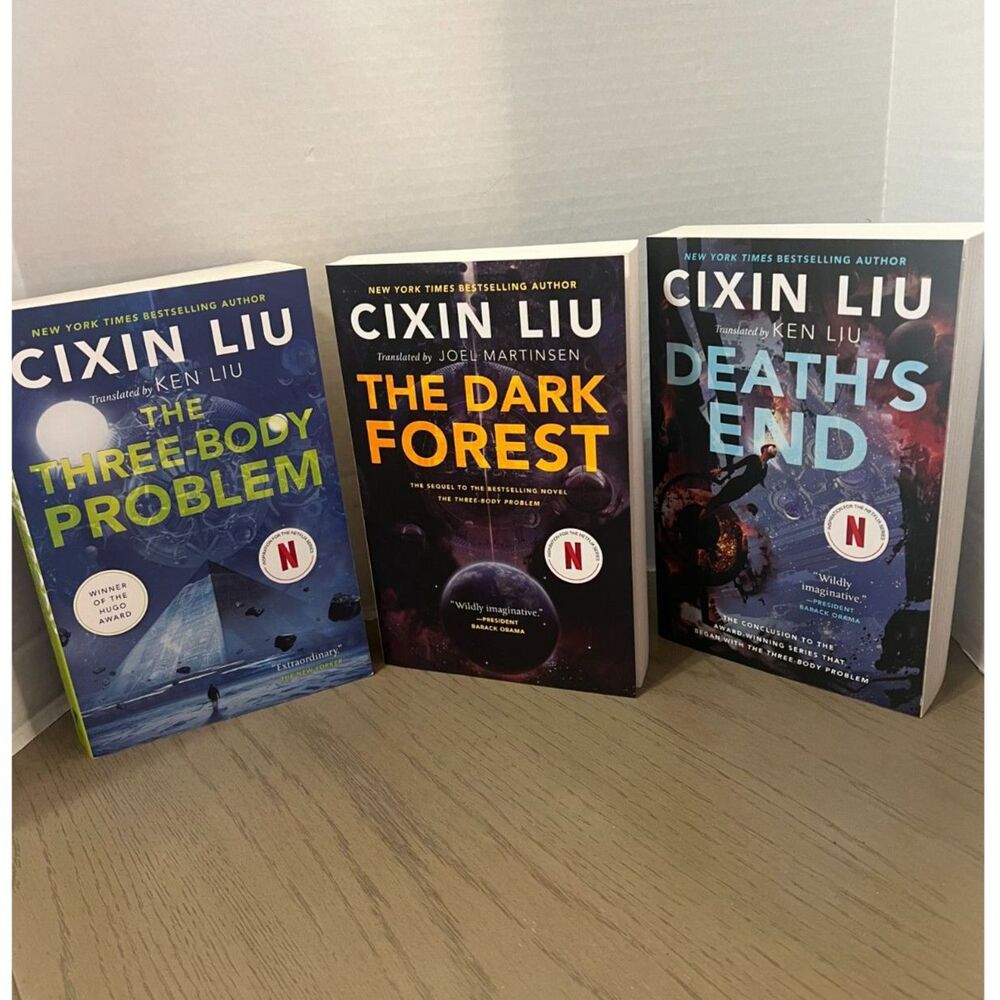 Cixin Liu Lot 3 Trilogy Three-Body Problem /The Dark Forest / Death's End
